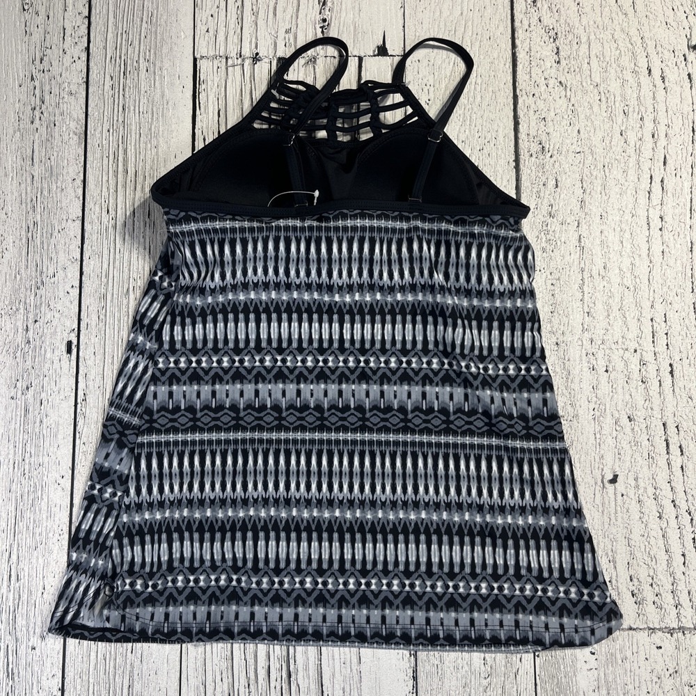 Free Country Tankini Top Women's M Black UPF 50+ Free Shipping - Picture 2 of 4